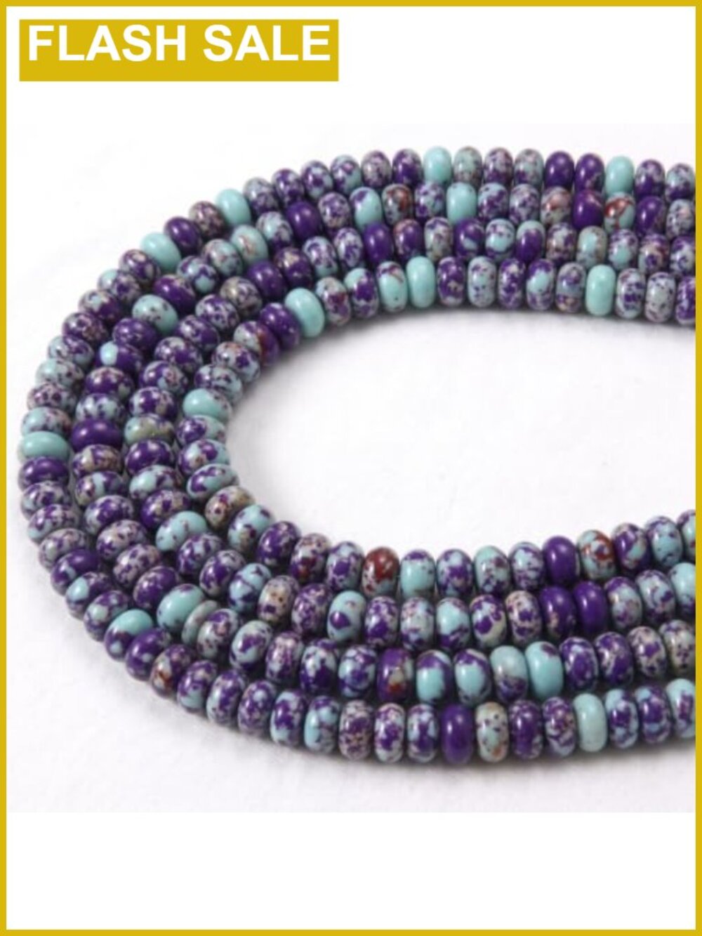 75pcs Natural Snakeskin Imperial Rondelle Beads 5x8mm Gemstone Loose Spacer for
